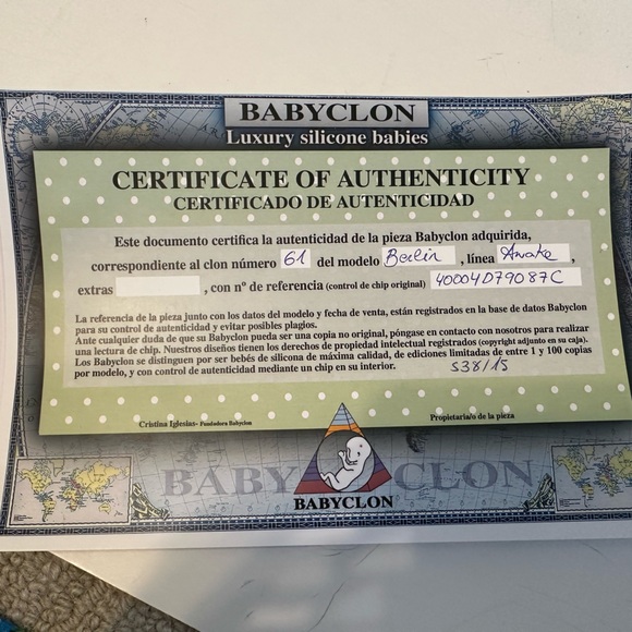 BABYCLON LUXURY SILICONE MICRO CHIP NEWBORN LIFE-LIKE REALISTIC BABY BOY DOLL - Picture 11 of 15